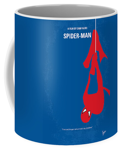Spider-man Coffee Mug featuring the digital art No201 My Spiderman minimal movie poster by Chungkong Art