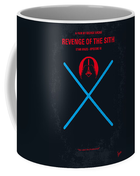 Star Wars Episode Iii Revenge Of The Sith Coffee Mug featuring the digital art No225 My STAR WARS Episode III REVENGE OF THE SITH minimal movie poster by Chungkong Art
