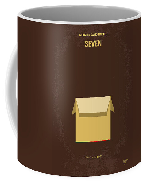 Seven Coffee Mug featuring the digital art No233 My Seven minimal movie poster by Chungkong Art