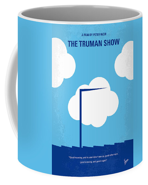 Truman Coffee Mug featuring the digital art No234 My Truman show minimal movie poster by Chungkong Art