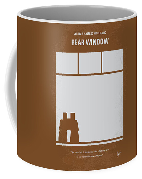 Rear Coffee Mug featuring the digital art No238 My Rear window minimal movie poster by Chungkong Art