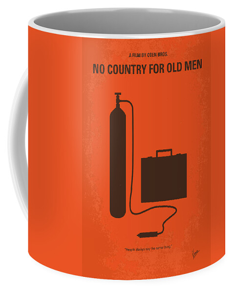 No Country For Old Men Coffee Mug featuring the digital art No253 My No Country for Old men minimal movie poster by Chungkong Art
