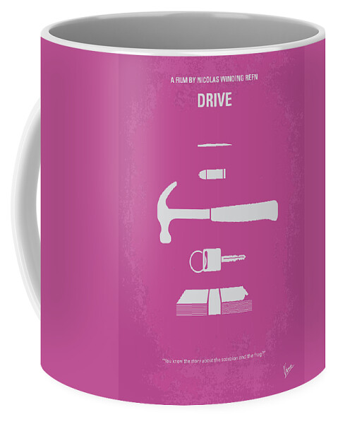 Drive Coffee Mug featuring the digital art No258 My DRIVE minimal movie poster by Chungkong Art