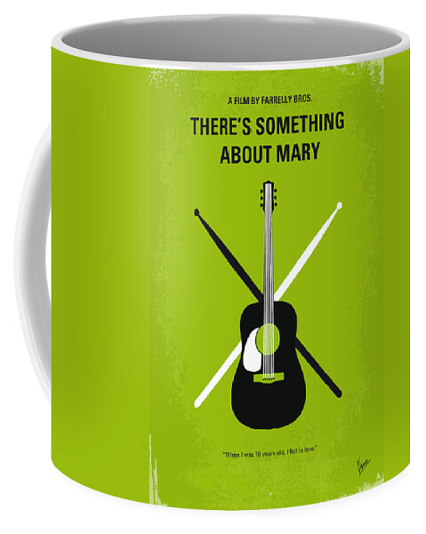 There's Something About Mary Coffee Mug featuring the digital art No286 My There's Something About Mary minimal movie poster by Chungkong Art