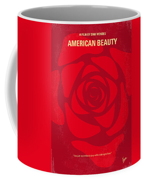 American Beauty Coffee Mug featuring the digital art No313 My American Beauty minimal movie poster by Chungkong Art