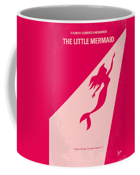 Mermaid Coffee Mug featuring the digital art No314 My Mermaid minimal movie poster by Chungkong Art
