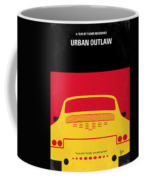 Urban Outlaw Coffee Mug featuring the digital art No316 My URBAN OUTLAW minimal movie poster by Chungkong Art