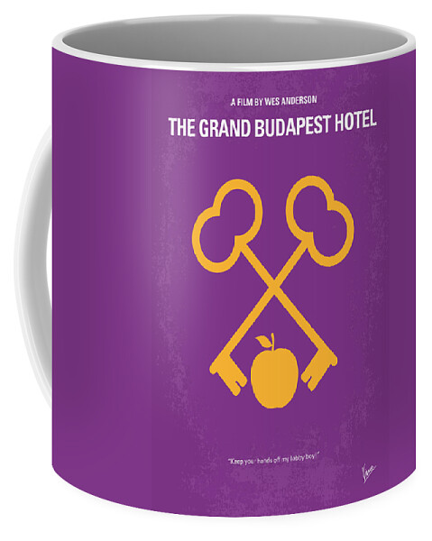 The Grand Budapest Hotel Coffee Mug featuring the digital art No347 My The Grand Budapest Hotel minimal movie poster by Chungkong Art