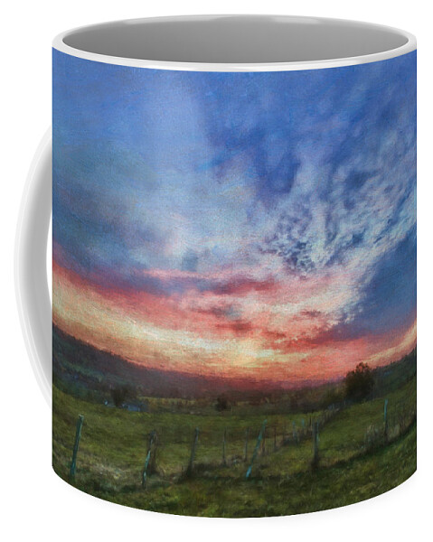 Normandy Coffee Mug featuring the photograph Normandy Sunset by Jean-Pierre Ducondi
