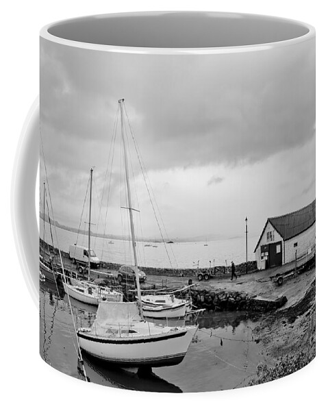 Cold Weather Coffee Mug featuring the photograph Northern spring marina by Elena Perelman