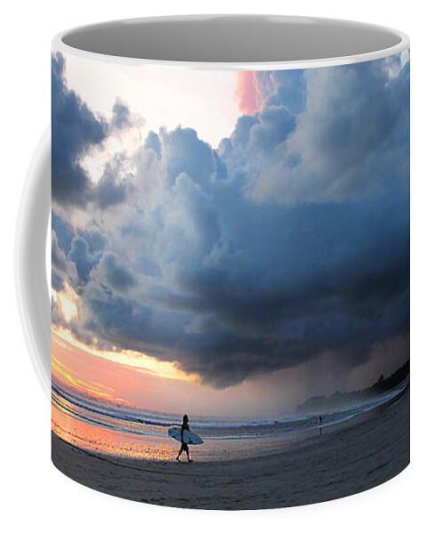 Beach Coffee Mug featuring the photograph Nosara Clouds by Nathan Miller