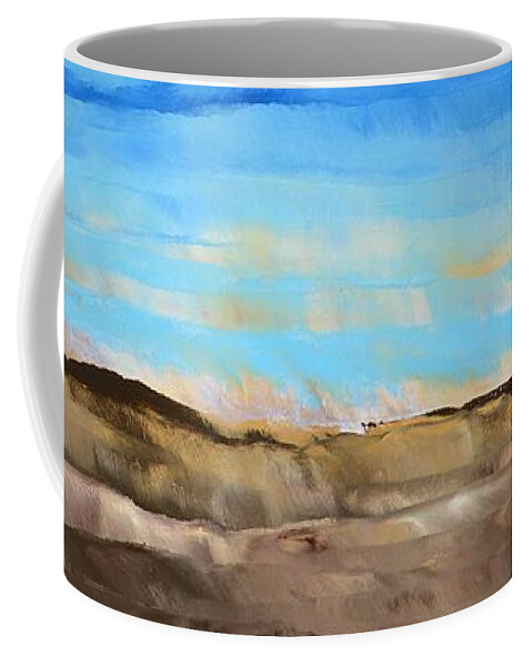 Not So Far Away Coffee Mug featuring the painting Not So Far Away by Linda Bailey