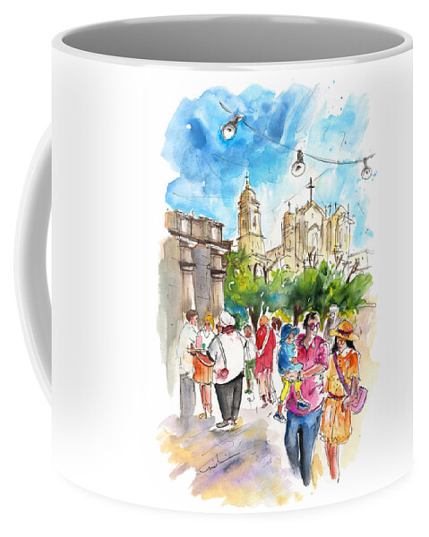 Travel Coffee Mug featuring the painting Noto 06 by Miki De Goodaboom