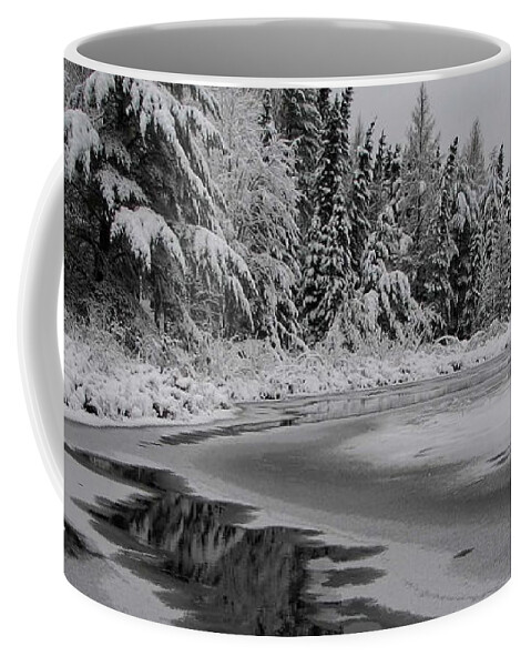 Eagle River Coffee Mug featuring the photograph November Creek Ice by Dale Kauzlaric