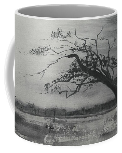 Watercolour Coffee Mug featuring the painting November by Joan-Violet Stretch