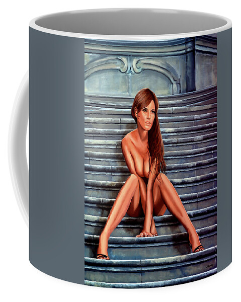 Nude Woman Coffee Mug featuring the painting Nude City Beauty by Paul Meijering