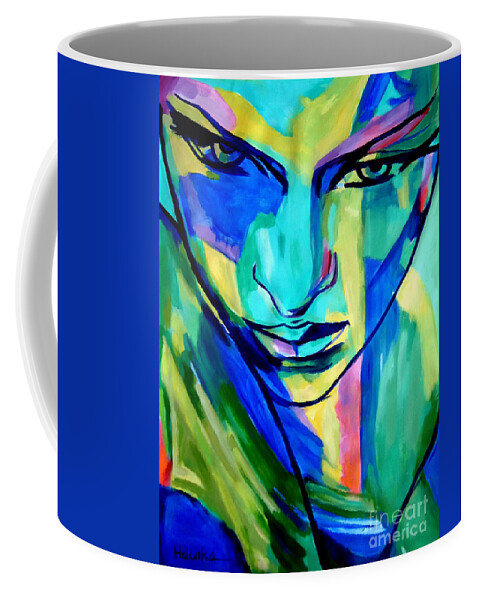 Art Coffee Mug featuring the painting Numinous emotions by Helena Wierzbicki