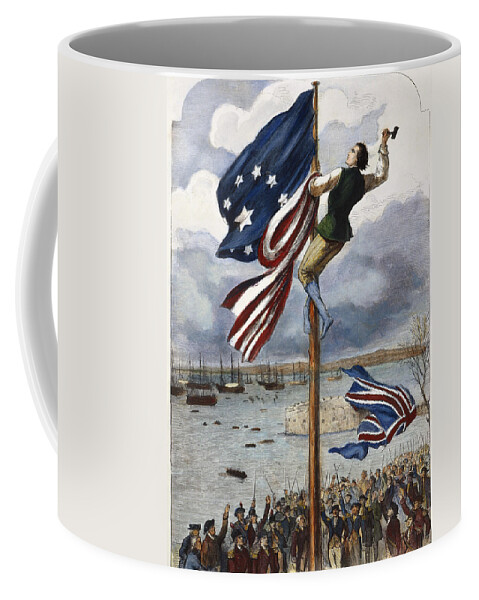 1783 Coffee Mug featuring the photograph Ny: British Evacuation by Granger