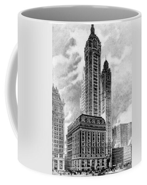 Architecture Coffee Mug featuring the photograph Nyc, Singer Building, 1908 by Science Source