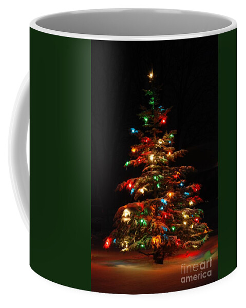 Christmas Coffee Mug featuring the photograph O Christmas Tree by Amanda Jones