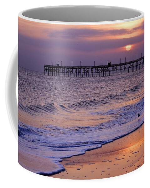 Oak Island Coffee Mug featuring the photograph Oak Island Sunset by Nick Noble