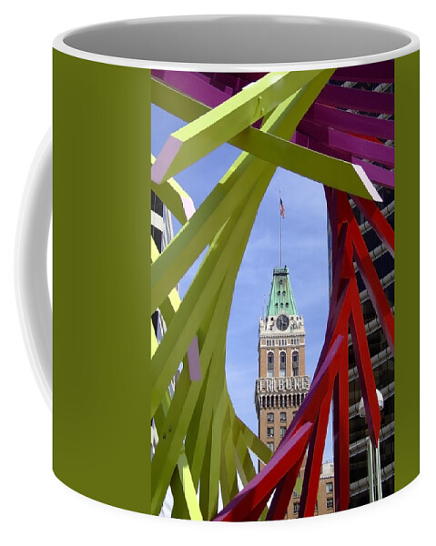 Oakland Coffee Mug featuring the photograph Oakland Tribune by Donna Blackhall