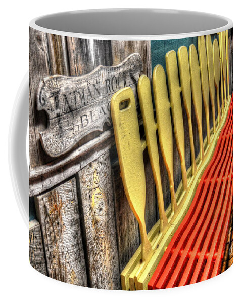 Bench Coffee Mug featuring the photograph Oar What by Debbi Granruth