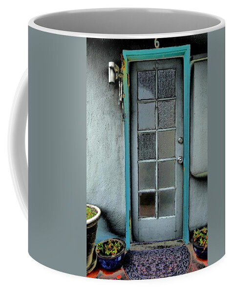 Door Coffee Mug featuring the photograph Occupant by Nick David
