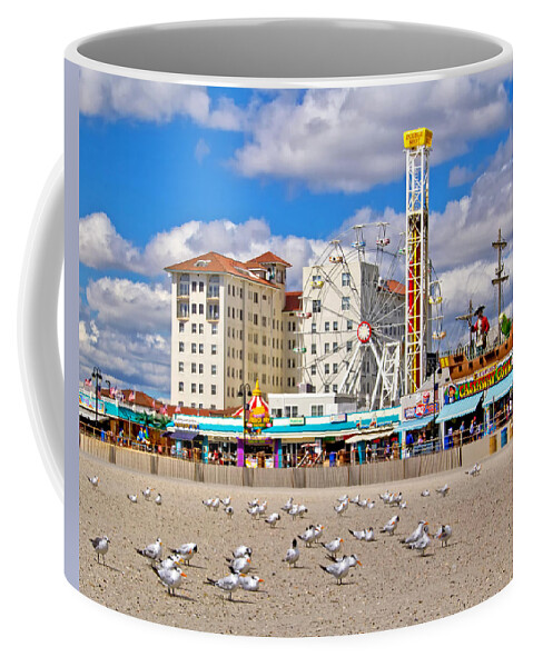 Ocean City View Coffee Mug featuring the photograph Ocean City view by Carolyn Derstine