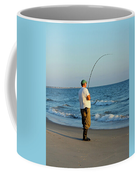 Ocean Coffee Mug featuring the photograph Ocean Fishing by Cynthia Guinn