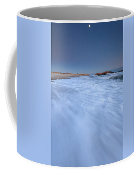 Seascape Coffee Mug featuring the photograph Ocean Snow by Bryan Bzdula