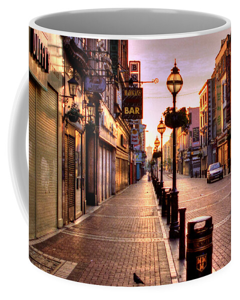Earl Street Coffee Mug featuring the photograph Earl Street Dublin Ireland by Greg and Chrystal Mimbs