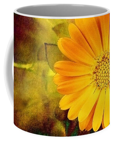 Autumn Coffee Mug featuring the photograph October Zinnia by Ellen Cotton
