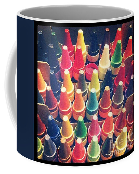 Crayons Coffee Mug featuring the photograph Odd Man Out by Denise Railey