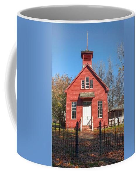 Parke Co Indiana Coffee Mug featuring the photograph Off To School We Go by Thomas Sellberg