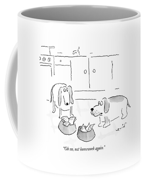 Oh No, Not Homework Again Coffee Mug