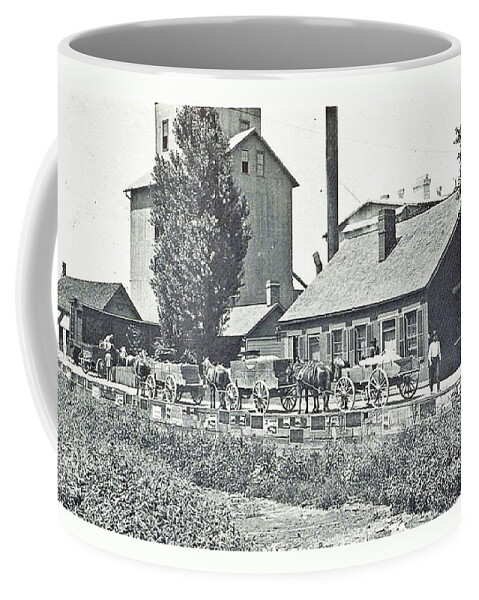 Canal Coffee Mug featuring the photograph Ohio Erie Canal - circa 1911 by Charles Robinson