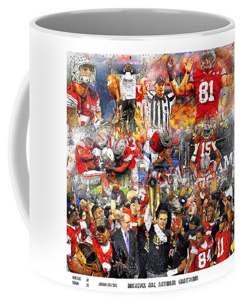 Ohio State National Champions 2015 Coffee Mug by John Farr - Pixels Merch