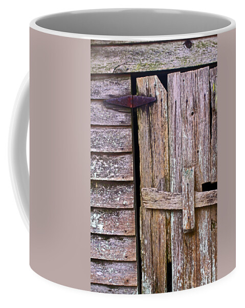 Doors Coffee Mug featuring the photograph Ol' Root cellar door by Jennifer Robin