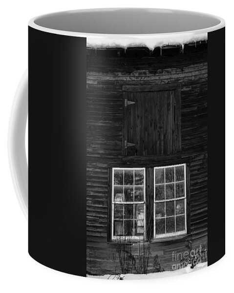 Barn Coffee Mug featuring the photograph Old Barn Windows by Edward Fielding