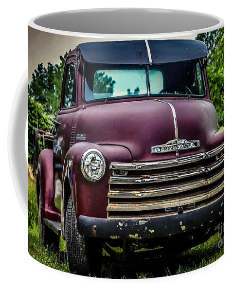 Chevy Truck 1950 Coffee Mug featuring the photograph Old Beauty Chevy Truck 1950 by Peggy Franz