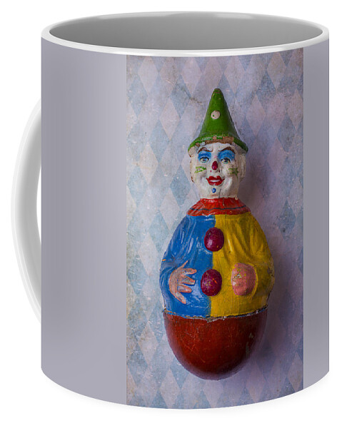 Clown Coffee Mug featuring the photograph Old Clown Toy by Garry Gay