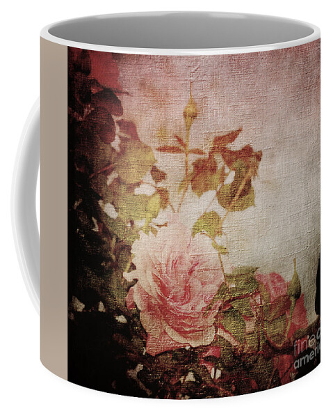 Rose Coffee Mug featuring the photograph Old Fashion Rose by Judy Wolinsky