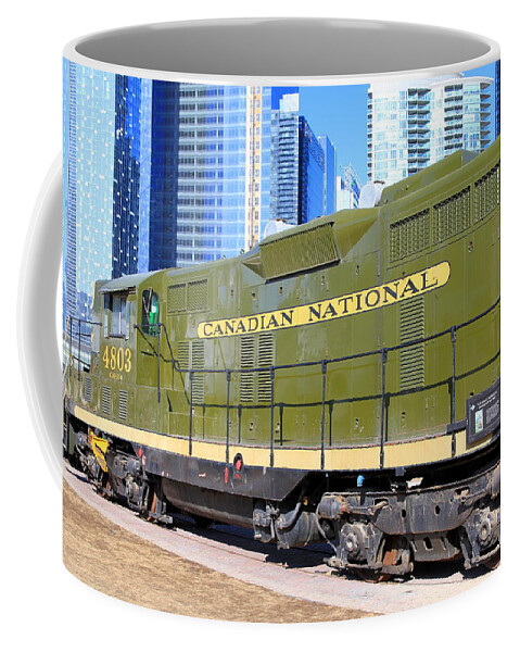 Toronto Coffee Mug featuring the photograph Old Green Wagon by Valentino Visentini