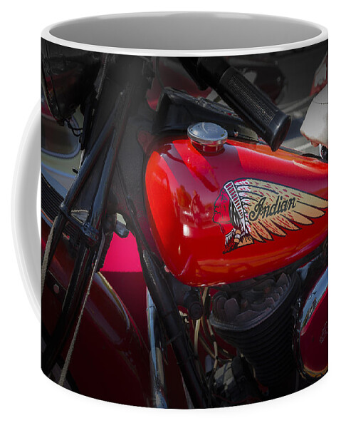 American Coffee Mug featuring the photograph Old Indian Cycle by Jack R Perry