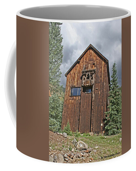Old Mining Cable Station Coffee Mug featuring the photograph Old Mining Cable Station by Tom Janca