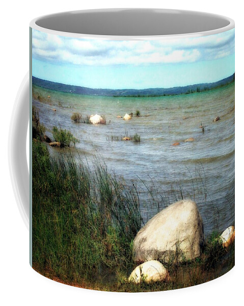 Beach Coffee Mug featuring the photograph Old Mission Peninsula by Michelle Calkins