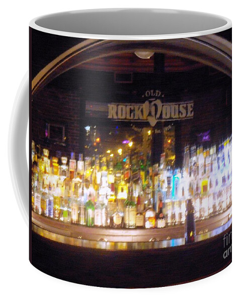 Old Rock House Coffee Mug featuring the photograph Old Rock House Bar by Kelly Awad