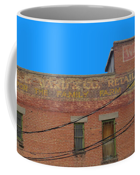 In Focus Coffee Mug featuring the photograph Old Sign by Dart Humeston