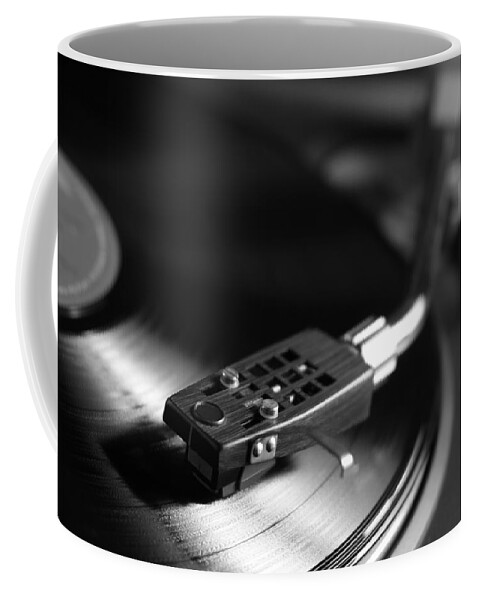 Vinyl Record Coffee Mug featuring the photograph Old Songs of Memory by Angelo DeVal